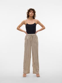 Vero Moda VMJESMILO Mellemhøj talje Bukser -Birch - 10287363