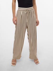 Vero Moda VMJESMILO Mellemhøj talje Bukser -Birch - 10287363