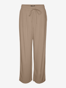 Vero Moda VMJESMILO Mid waist Trousers -Silver Mink - 10287363