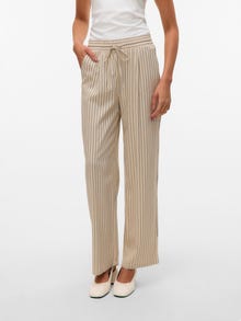 Vero Moda VMJESMILO Vidutinio aukščio juosmuo Kelnės -Silver Lining - 10287363