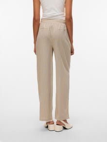 Vero Moda VMJESMILO Medelhög midja Byxor -Silver Lining - 10287363