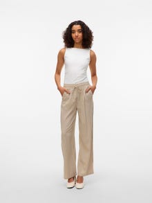 Vero Moda VMJESMILO Vidutinio aukščio juosmuo Kelnės -Silver Lining - 10287363