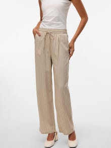 Vero Moda VMJESMILO Vidutinio aukščio juosmuo Kelnės -Silver Lining - 10287363