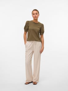 Vero Moda VMJESMILO Cintura media Pantalones -Silver Lining - 10287363