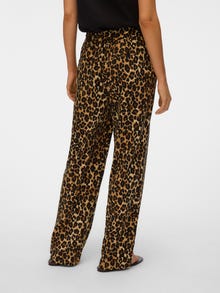 Vero Moda VMJESMILO Mid waist Trousers -Tigers Eye - 10287363