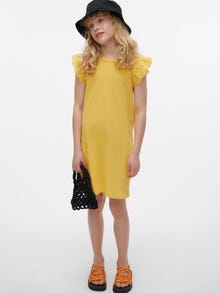 Vero Moda VMEMILY Kort klänning -Golden Cream - 10287398