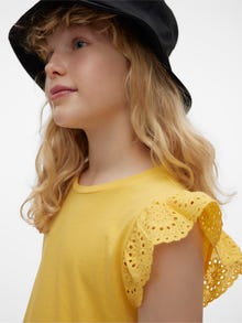 Vero Moda VMEMILY Kurzes Kleid -Golden Cream - 10287398