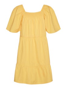 Vero Moda VMCHARLOTTE Krótka sukienka -Golden Cream - 10287399
