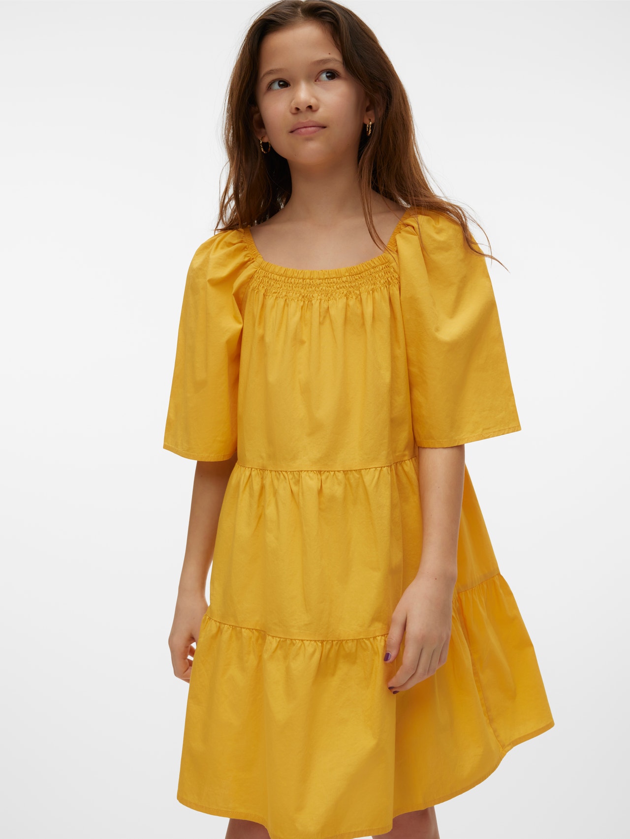 Vero Moda VMCHARLOTTE Kort klänning -Golden Cream - 10287399