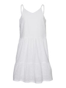 Vero Moda VMCAITLYN Kort klänning -Bright White - 10287405