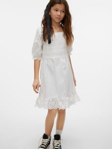 Vero Moda VMCAITLYN Kort kjole -Bright White - 10287406