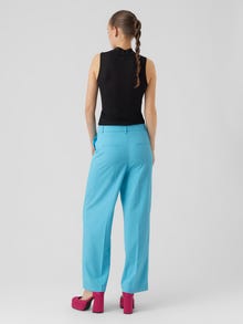 Vero Moda VMTROIANZELDA Mittlere Taille Hose -Aquarius - 10287434