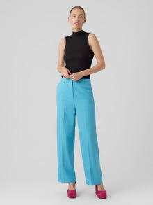 Vero Moda VMTROIANZELDA Mittlere Taille Hose -Aquarius - 10287434
