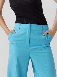 Vero Moda VMTROIANZELDA Mittlere Taille Hose -Aquarius - 10287434