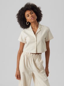 Vero Moda VMMINASAJA Shirt -Oatmeal - 10287498