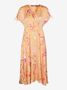 Vero Moda VMHEART Long dress -Mock Orange - 10287519