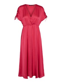 Vero Moda VMHEART Lång klänning -Pink Yarrow - 10287519