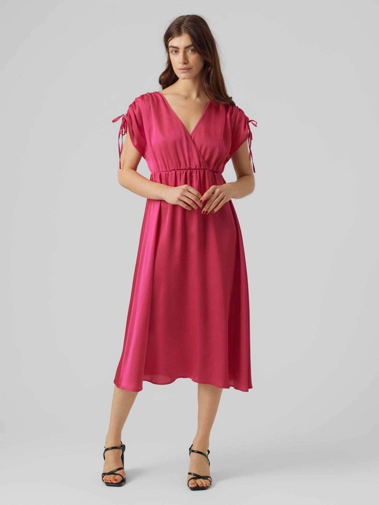 Vero Moda VMHEART Lång klänning -Pink Yarrow - 10287519