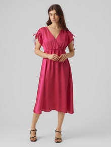 Vero Moda VMHEART Langes Kleid -Pink Yarrow - 10287519