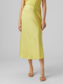 Vero Moda VMHEART Hohe Taille Langer Rock -Limeade - 10287526