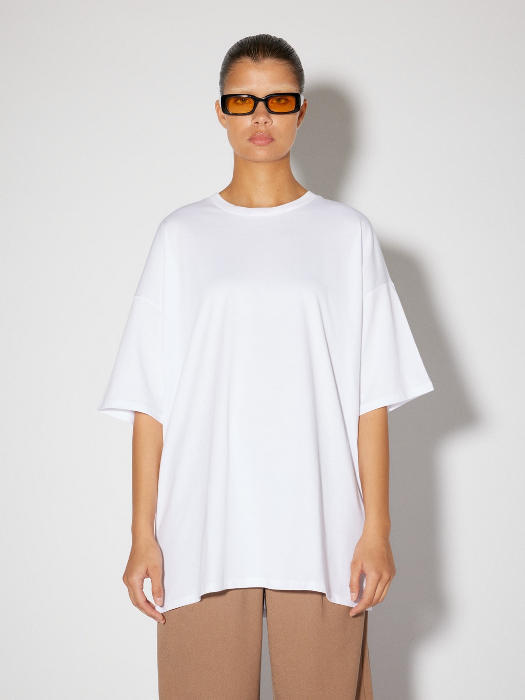 op tijd viering Afdeling Oversized fit O-hals Wijde mouwen T-shirts | White | Vero Moda®