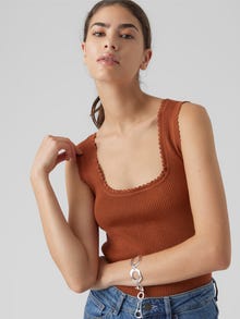 Vero Moda VMJOYCE Top -Mocha Bisque - 10287579