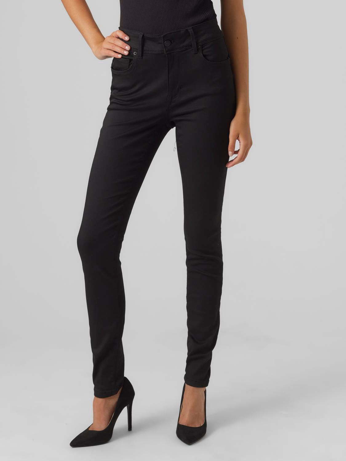 vero moda black skinny jeans