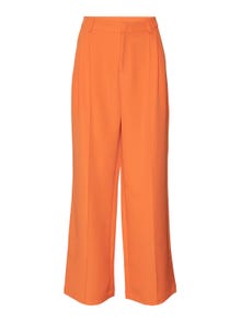 Vero Moda SOMETHINGNEW X KLARA HELLQVIST Spodnie -Exotic Orange - 10288151
