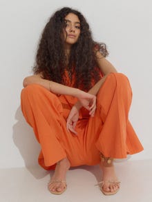 Vero Moda SOMETHINGNEW X KLARA HELLQVIST Pantaloni -Exotic Orange - 10288151