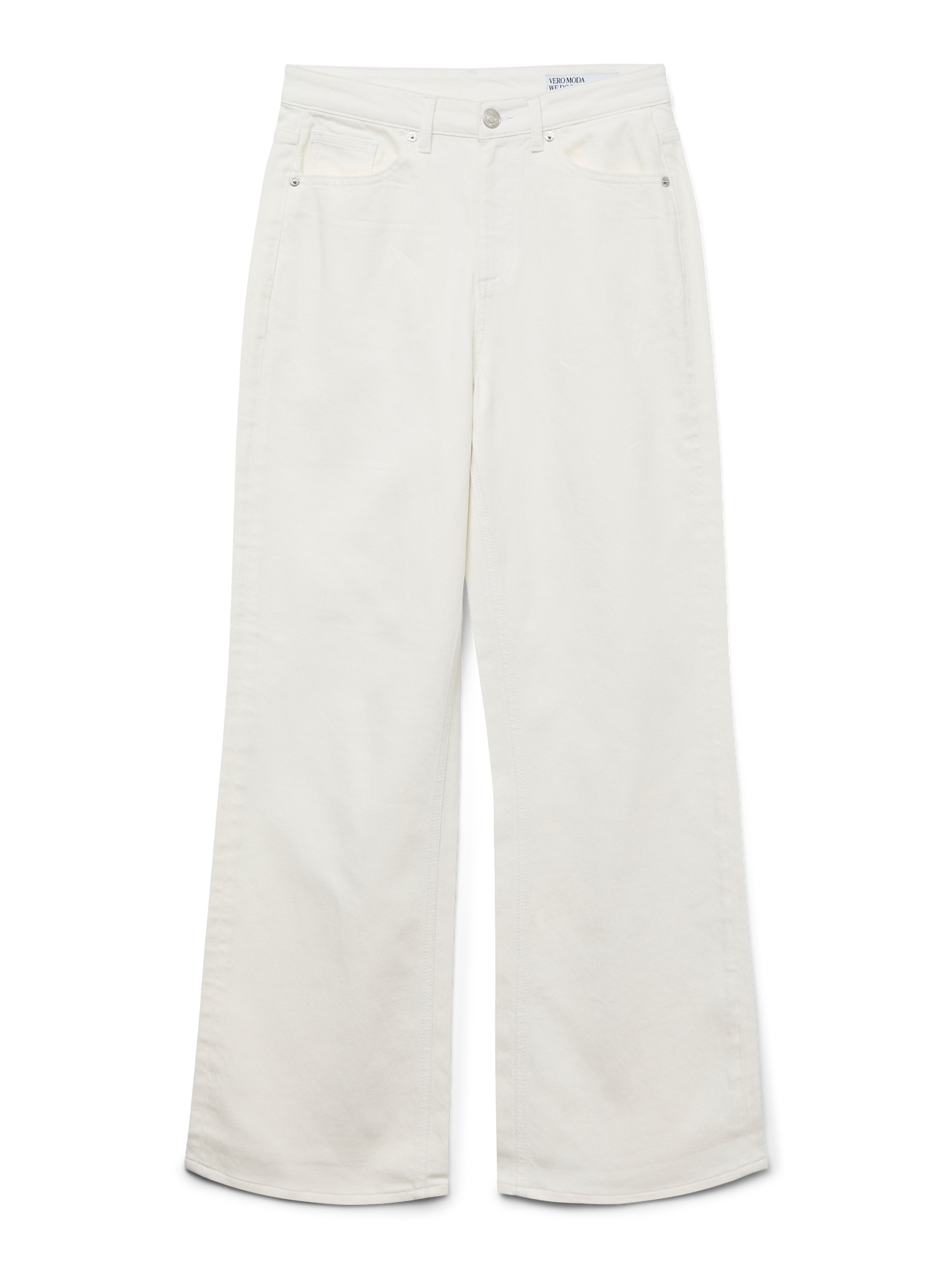 Vero Moda VMTESSA Hohe Taille Weit geschnitten Jeans -Bright White - 10288257