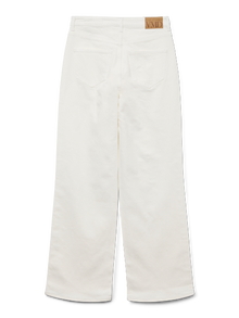 Vero Moda VMTESSA Weit geschnitten Jeans -Bright White - 10288257