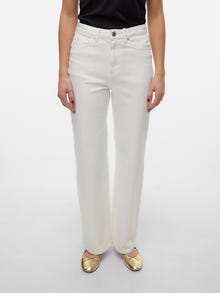 Vero Moda VMTESSA Høj talje Wide fit Jeans -Bright White - 10288257