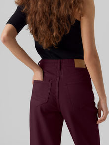 Vero Moda VMTESSA Taille haute Wide Fit Jeans -Winetasting - 10288257