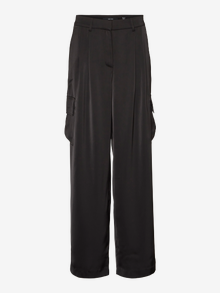 Vero Moda VMLANALIVIA High rise Trousers -Black - 10288525