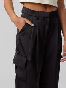 Vero Moda VMLANALIVIA High rise Trousers -Black - 10288525