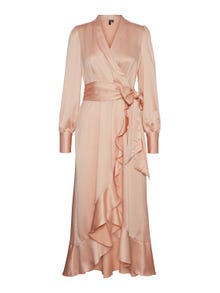 Vero Moda VMCELINE Lang kjole -Dusty Pink - 10288632