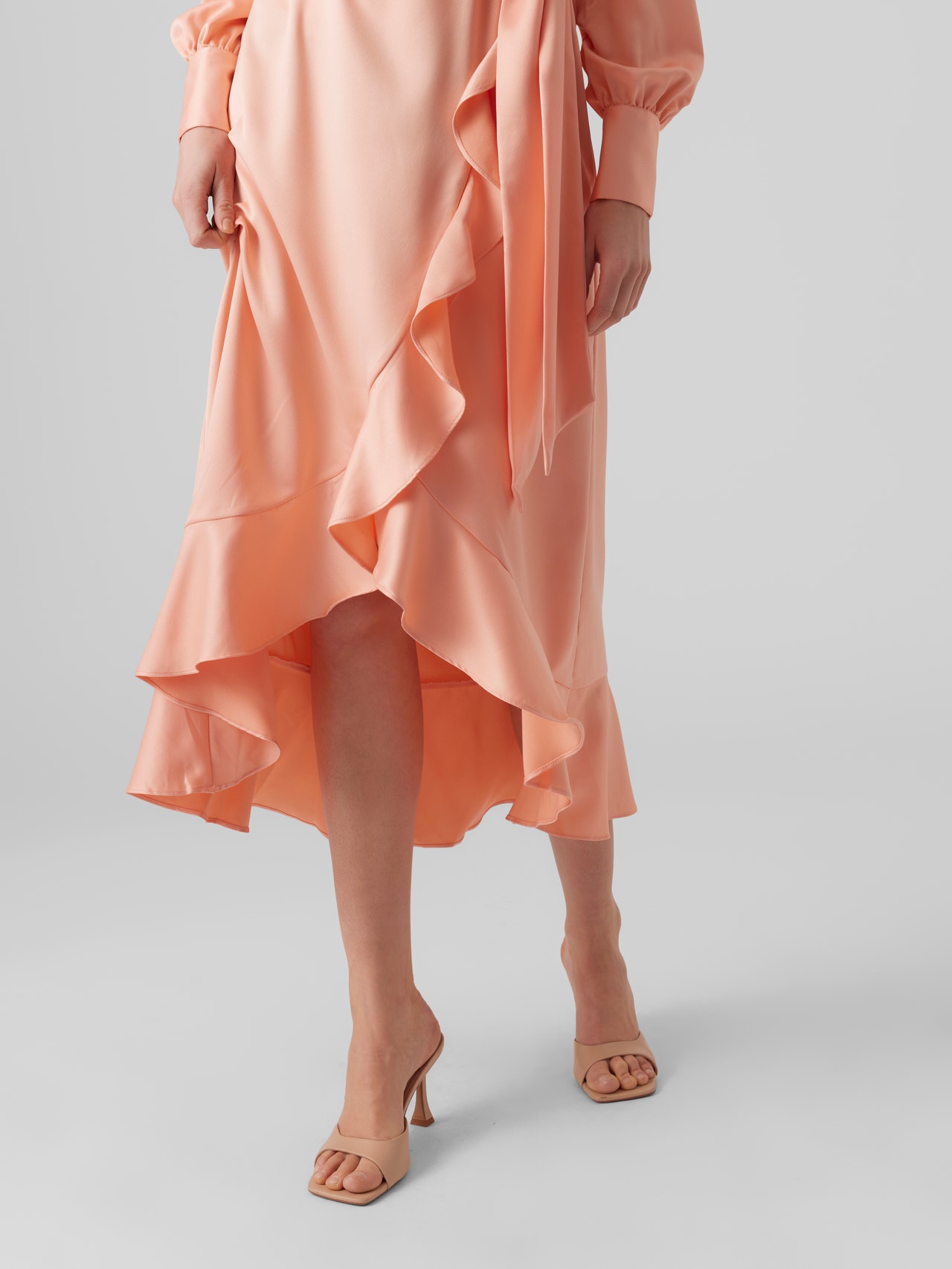 Vero Moda VMCELINE Długa sukienka -Dusty Pink - 10288632