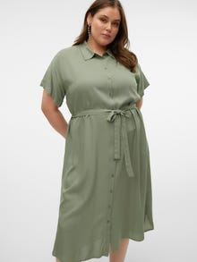 Vero Moda VMBUMPY Robe longue -Hedge Green - 10288805