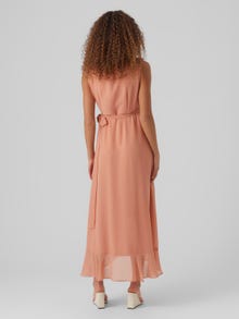 Vero Moda VMSILLE Long dress -Cameo Brown - 10288837