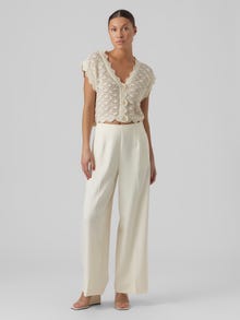 Vero Moda VMANIPAULINE Hohe Taille Hose -Birch - 10289117