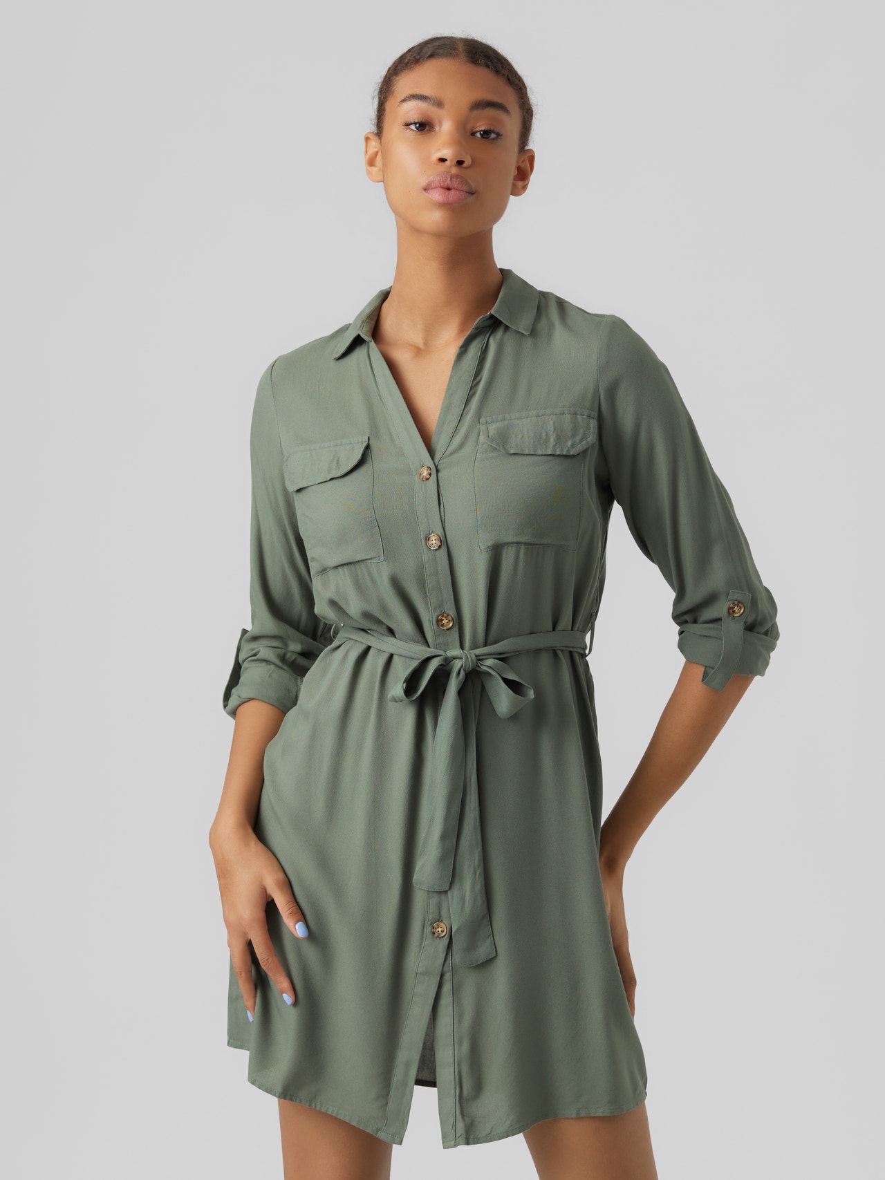 Short dress | Medium Green | Moda®