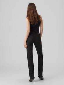 Vero Moda VMDAF Middels høyt snitt Straight Fit Jeans -Black - 10289169