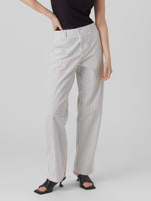 Vero Moda VMCARLY Normaali vyötärö Housut -Snow White - 10289230