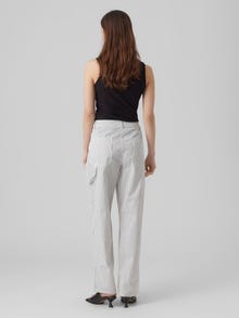 Vero Moda VMCARLY Normaali vyötärö Housut -Snow White - 10289230