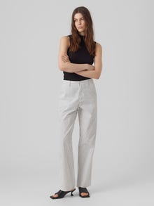 Vero Moda VMCARLY Normaali vyötärö Housut -Snow White - 10289230