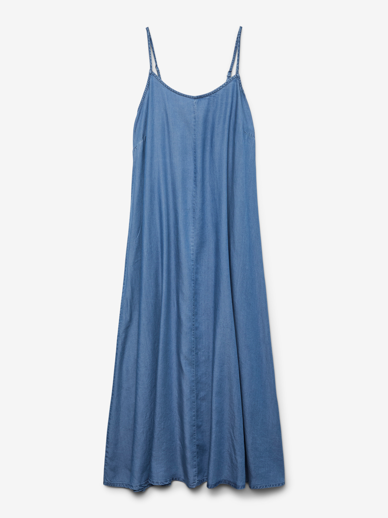 Vero Moda VMCHARPER Lang kjole -Medium Blue Denim - 10289254