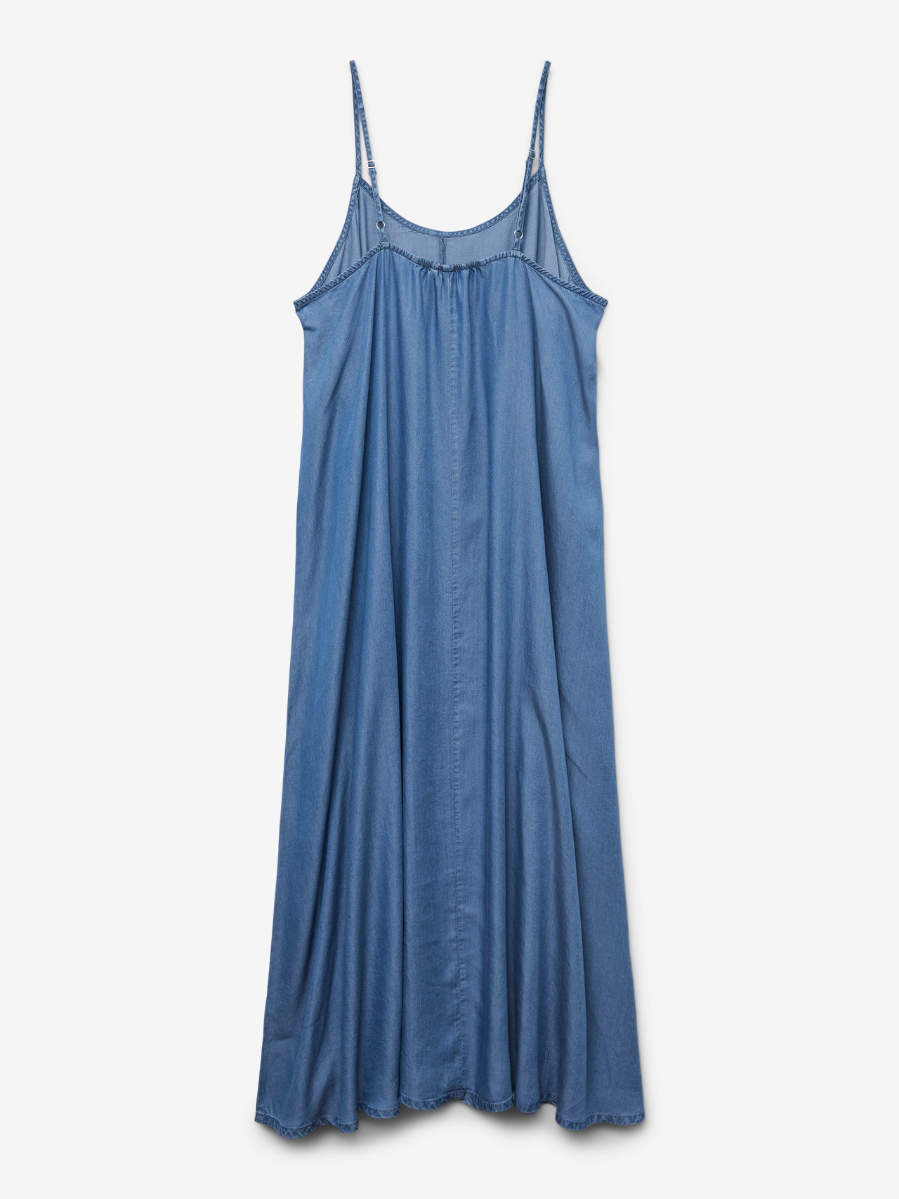 Vero Moda VMCHARPER Lang kjole -Medium Blue Denim - 10289254