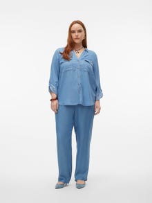 Vero Moda VMCHARPER Cintura media Pantalones -Medium Blue Denim - 10289259