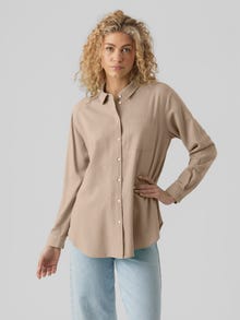 Vero Moda VMMYMILO Skjorta -Silver Mink - 10289286