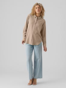 Vero Moda VMMYMILO Skjorta -Silver Mink - 10289286